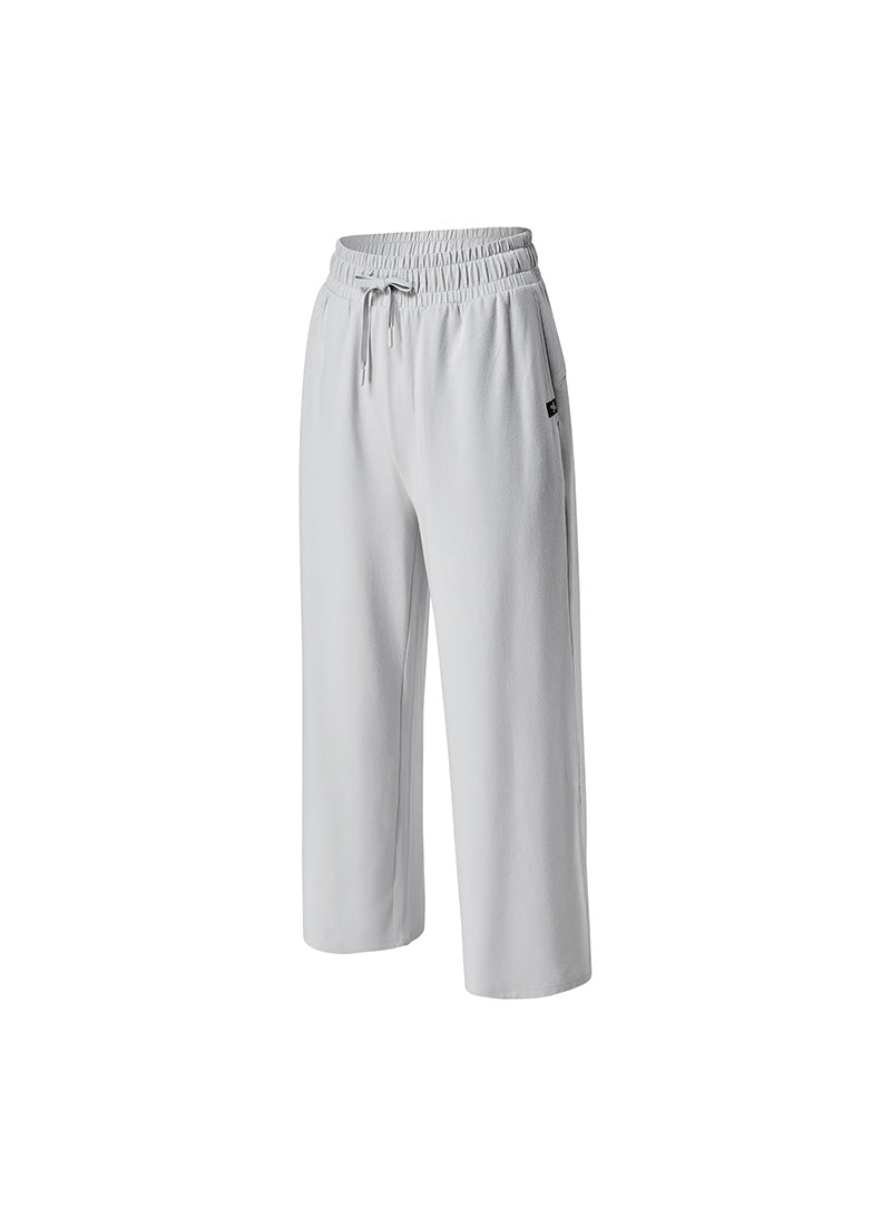 Soft Modal Wide Pants - Pale Gray