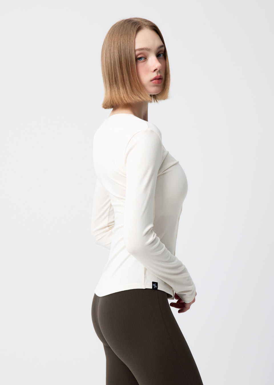 Pure Slim Button-Up Cardigan - Personal Cream