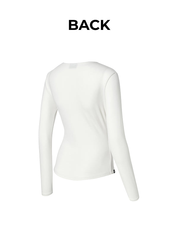 Pure Slim Button-Up Cardigan - Personal Cream