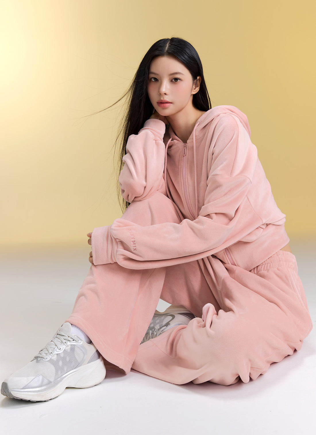 Velour Warm Wide Pants - Bliss Pink