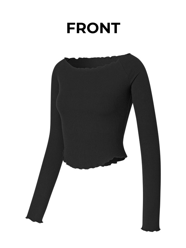 Plie Long Sleeve - Black
