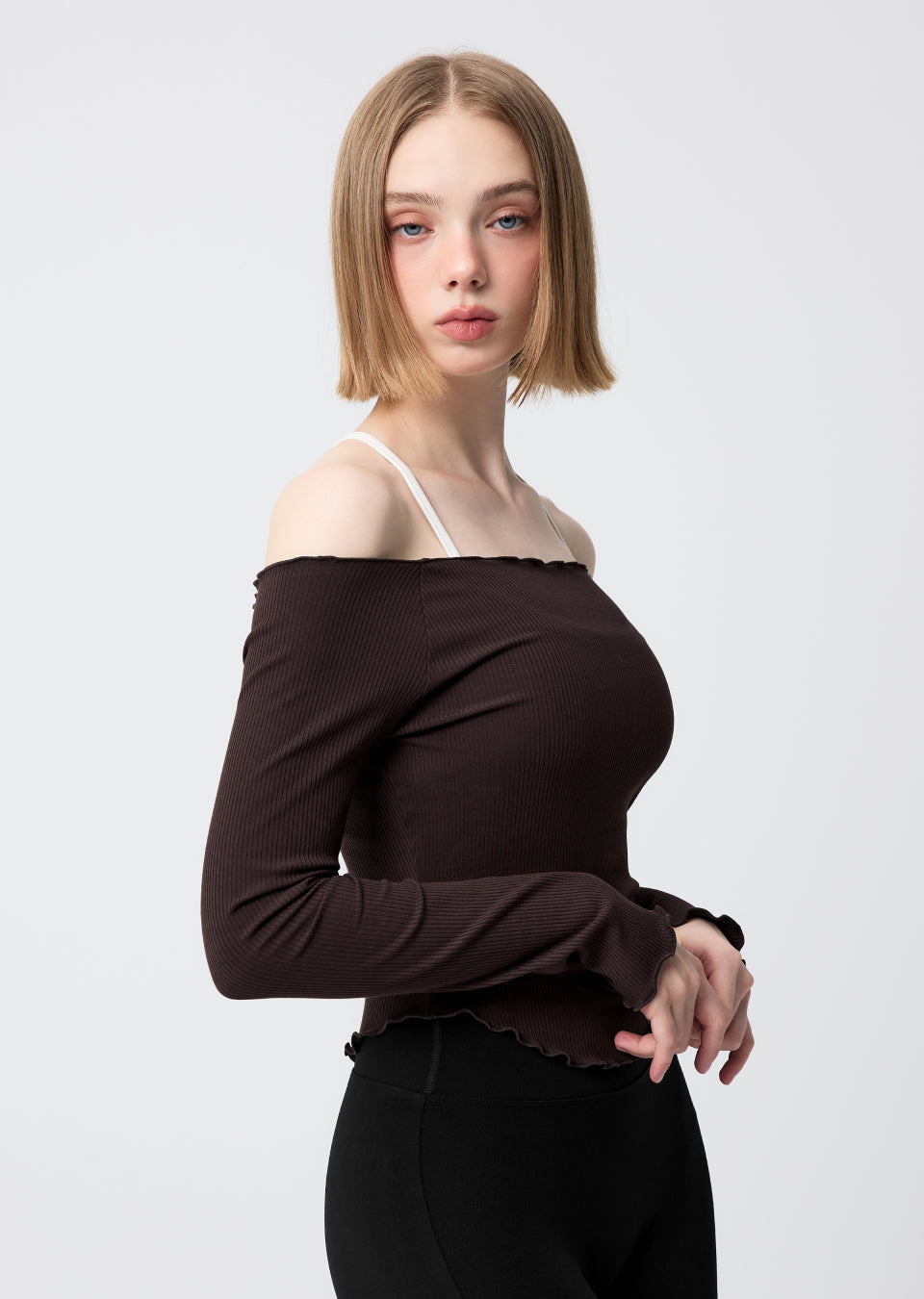 Plie Long Sleeve - Cinnamon Brown