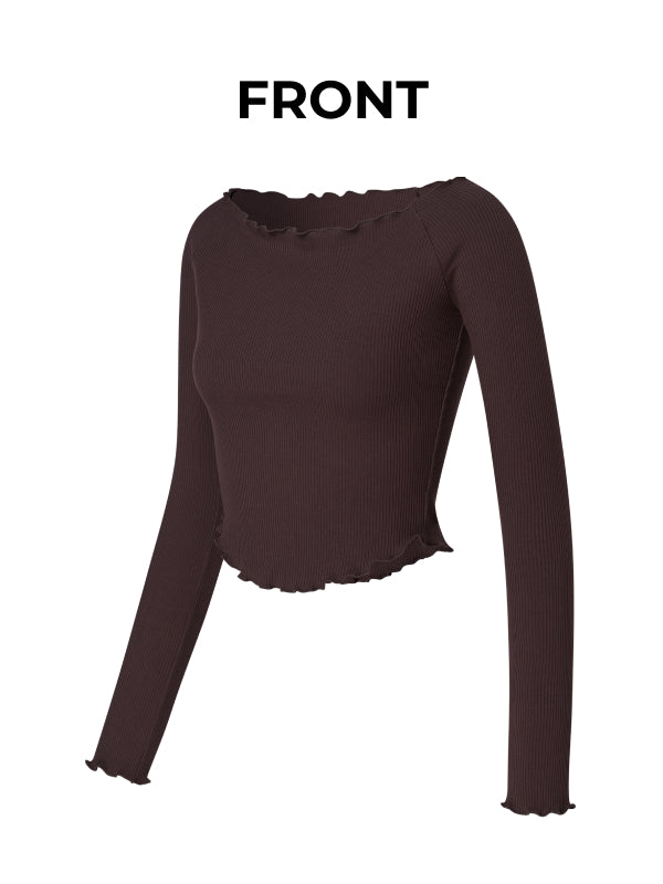 Plie Long Sleeve - Cinnamon Brown
