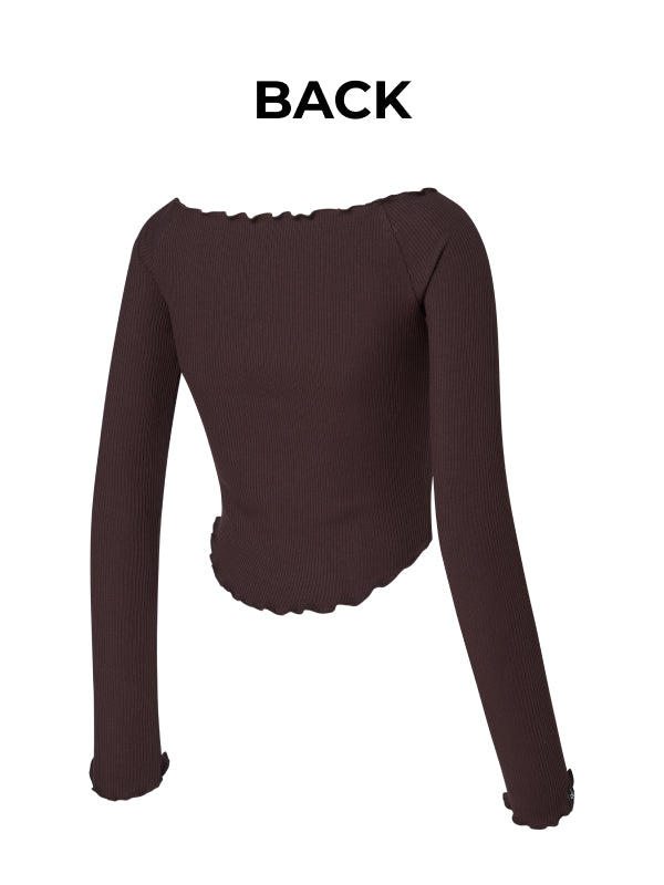Plie Long Sleeve - Cinnamon Brown