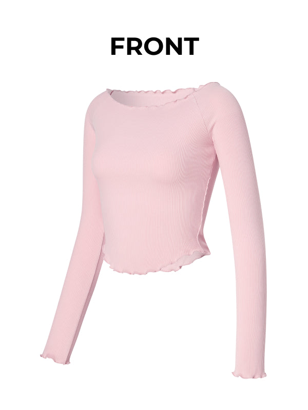Plie Long Sleeve - Pink Swan