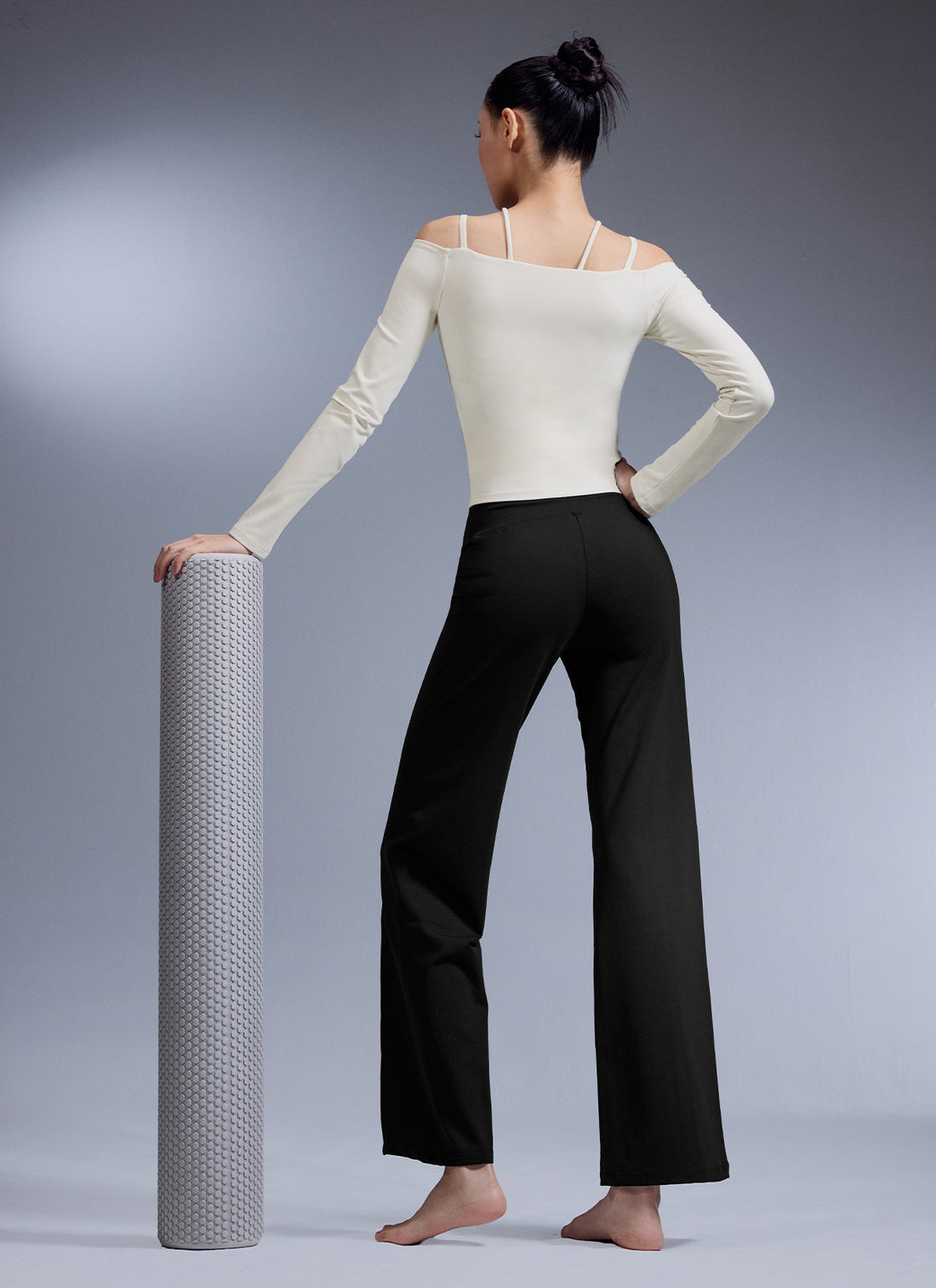 Comfort Fine Pin Tuck Wide Pants 9 - Black