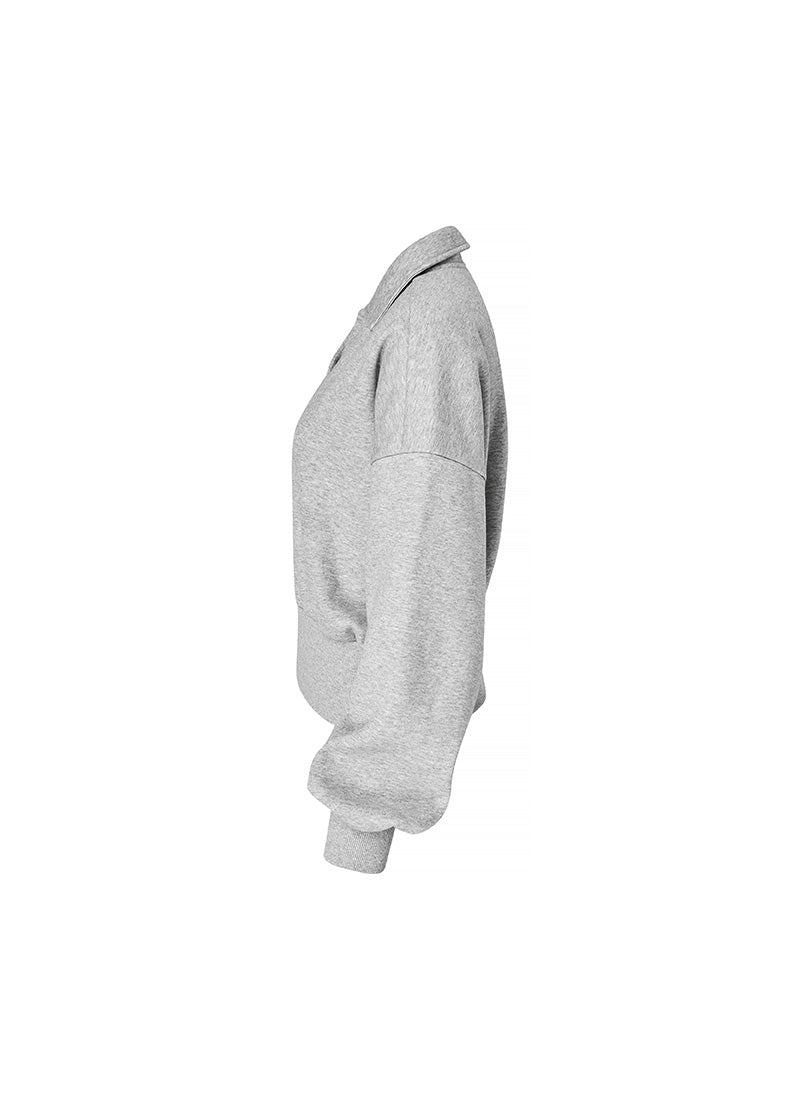 Fine Cotton Open Collar MTM - Melange Gray