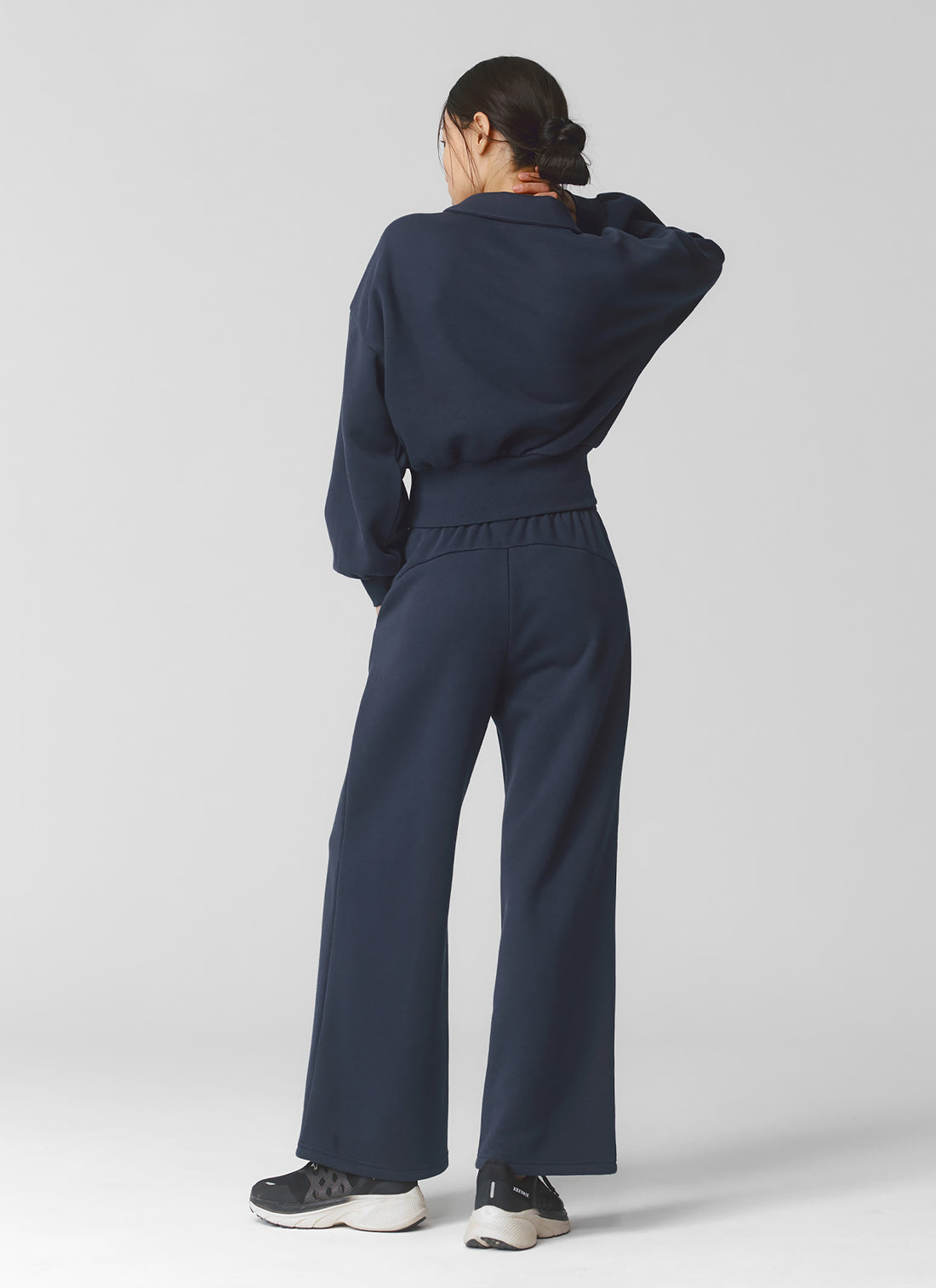 Fine Cotton Open Collar MTM - Dry Navy