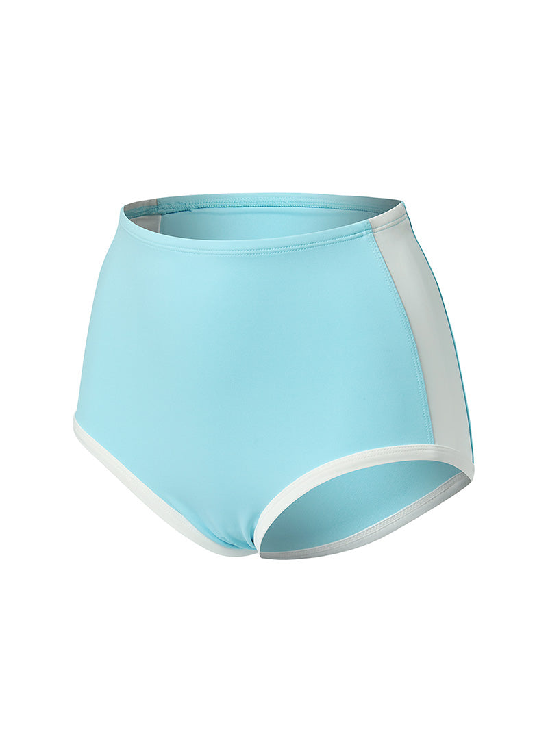 Summer Glow Line Bikini Shorts - Bali Blue