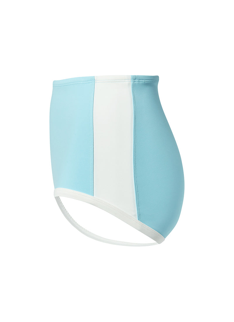 Summer Glow Line Bikini Shorts - Bali Blue