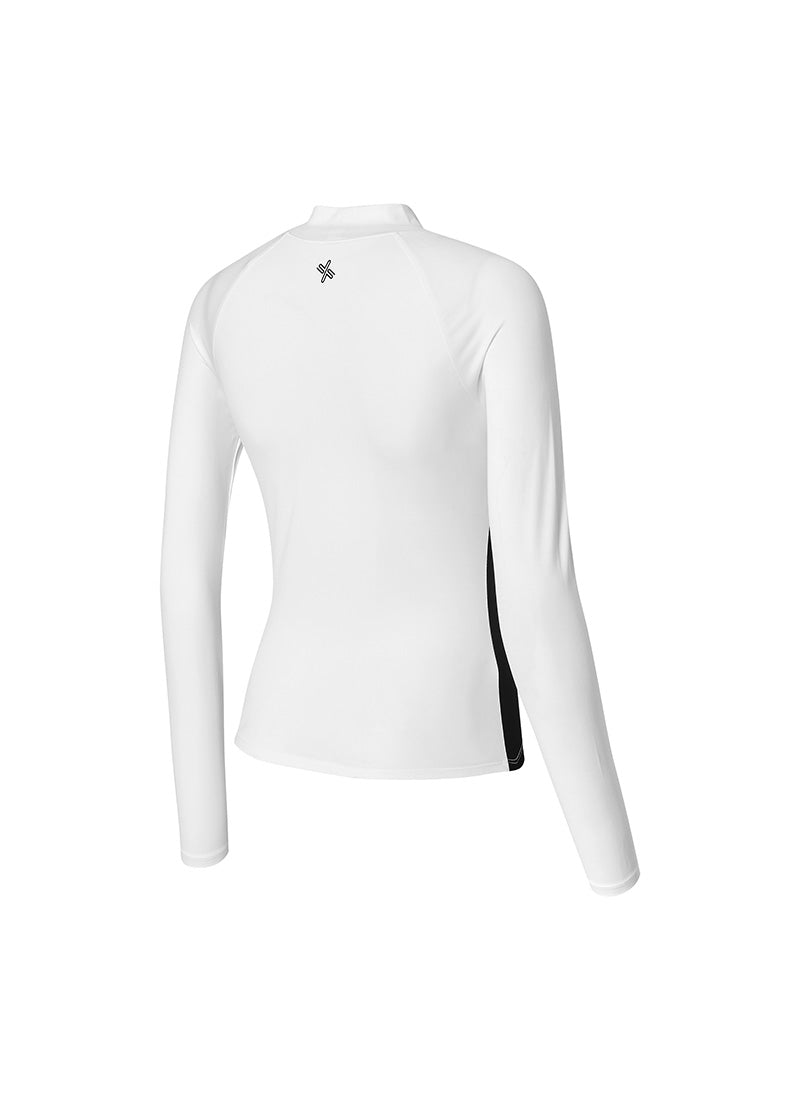 Black Label Signature Life Inpad Color Combination Rash Guard - Ivory