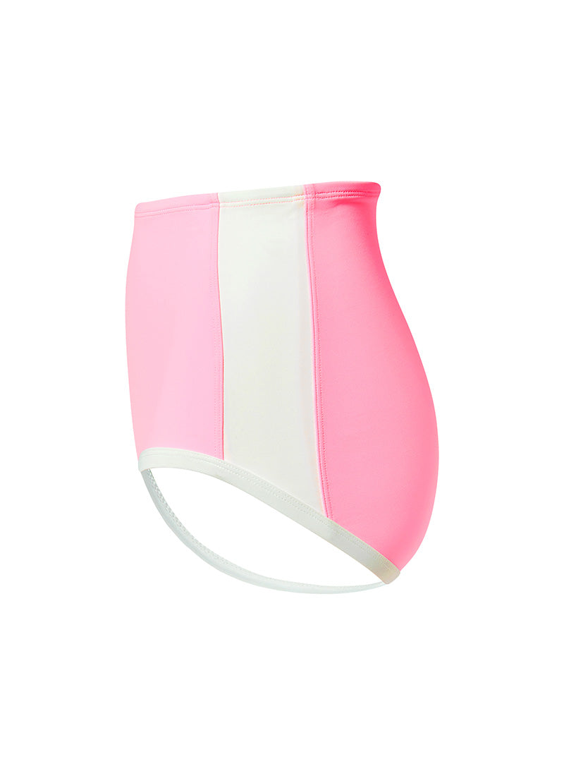 Summer Glow Line Bikini Shorts - Neon Barbie Pink