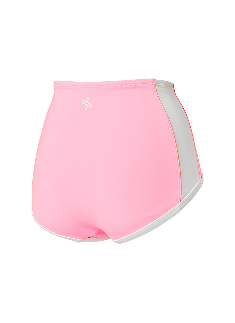 Summer Glow Line Bikini Shorts - Neon Barbie Pink