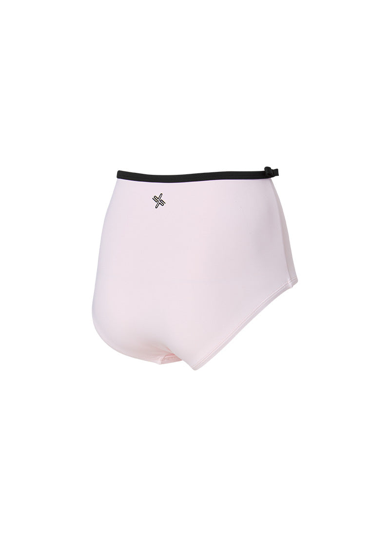 Color Combination Key Point Bowknot Bikini Shorts - Icing Angel Pink