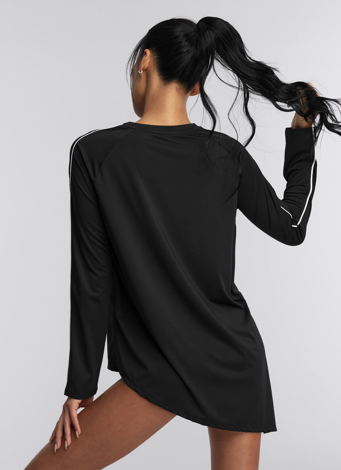 Black Label Signature Life Unbalance Piping Rash Guard - Black