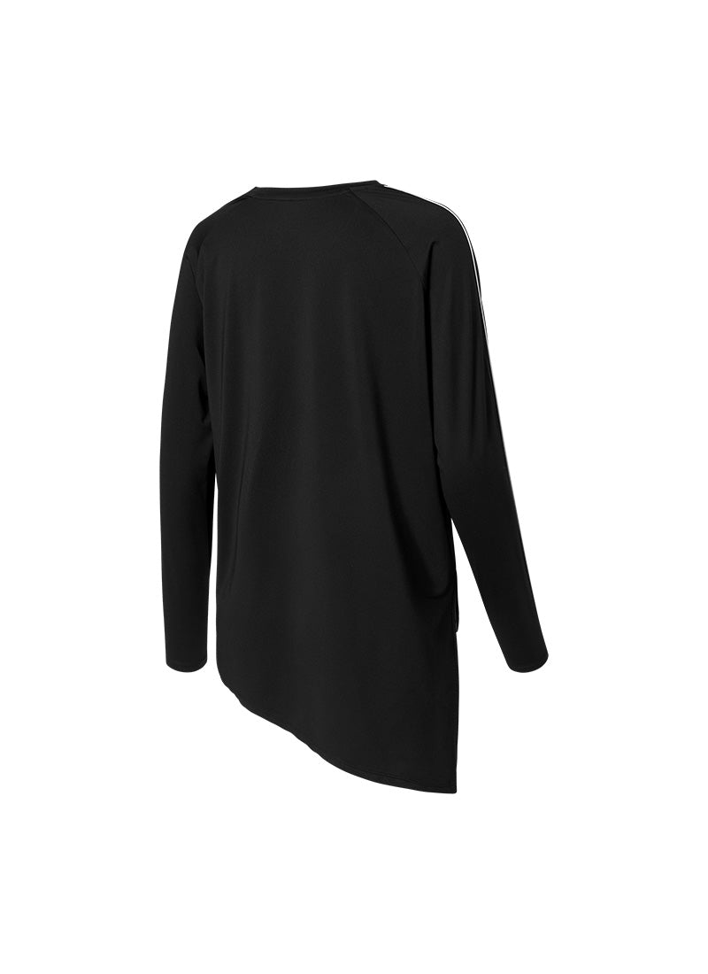 Black Label Signature Life Unbalance Piping Rash Guard - Black