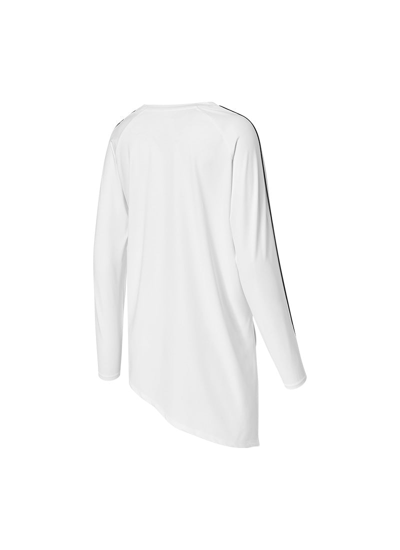 Black Label Signature Life Unbalance Piping Rash Guard - Ivory