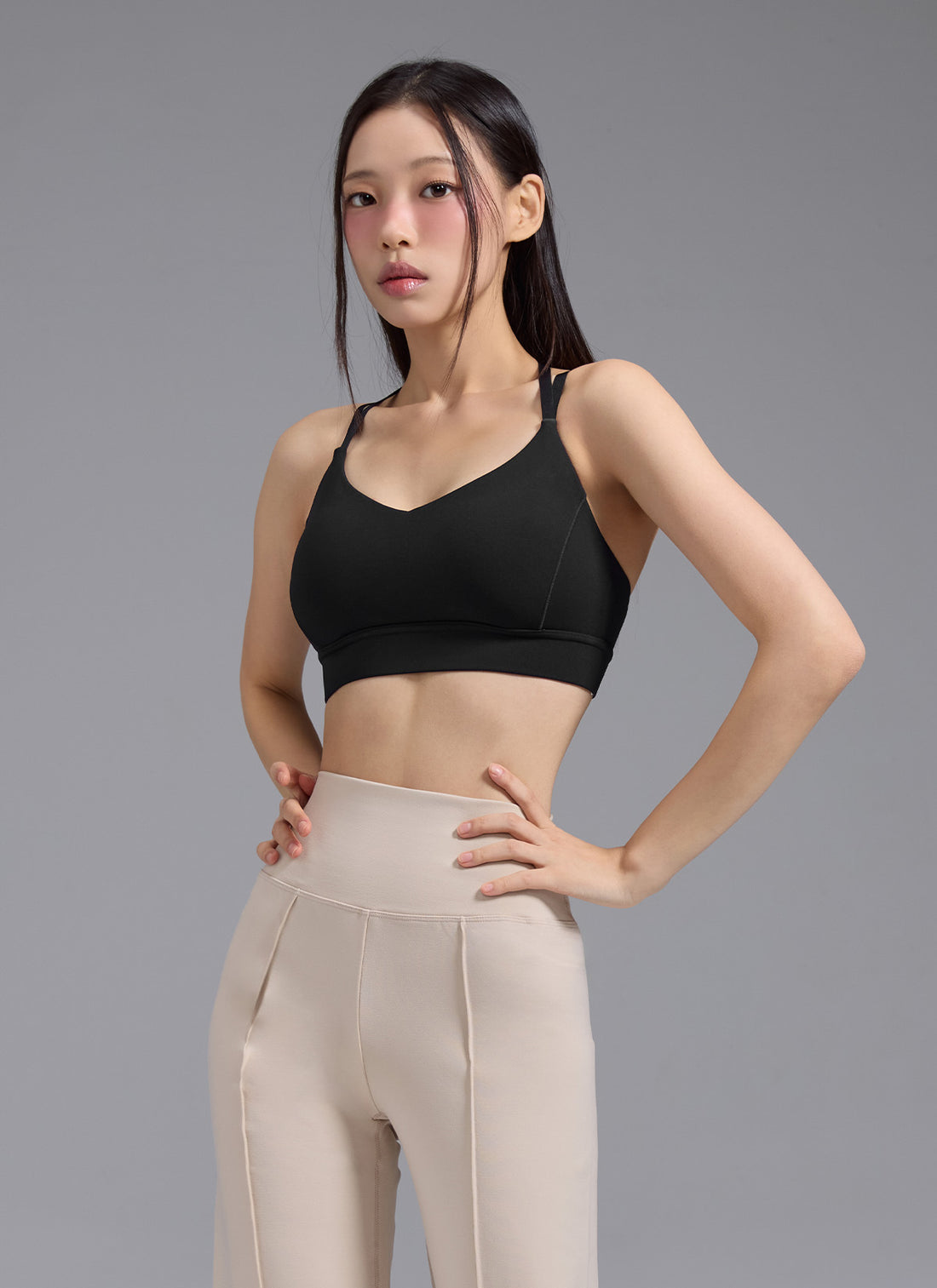 Black Label Signature 360N Two-Way Strap Bra Top - Black