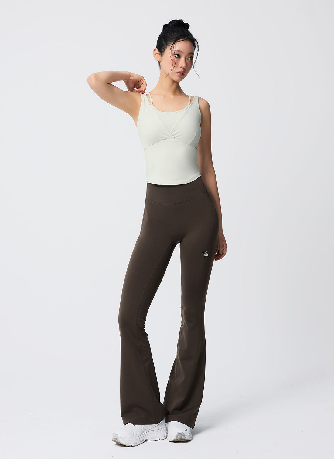 V-Up 3D Plus Bootcut Leggings - Java Brown