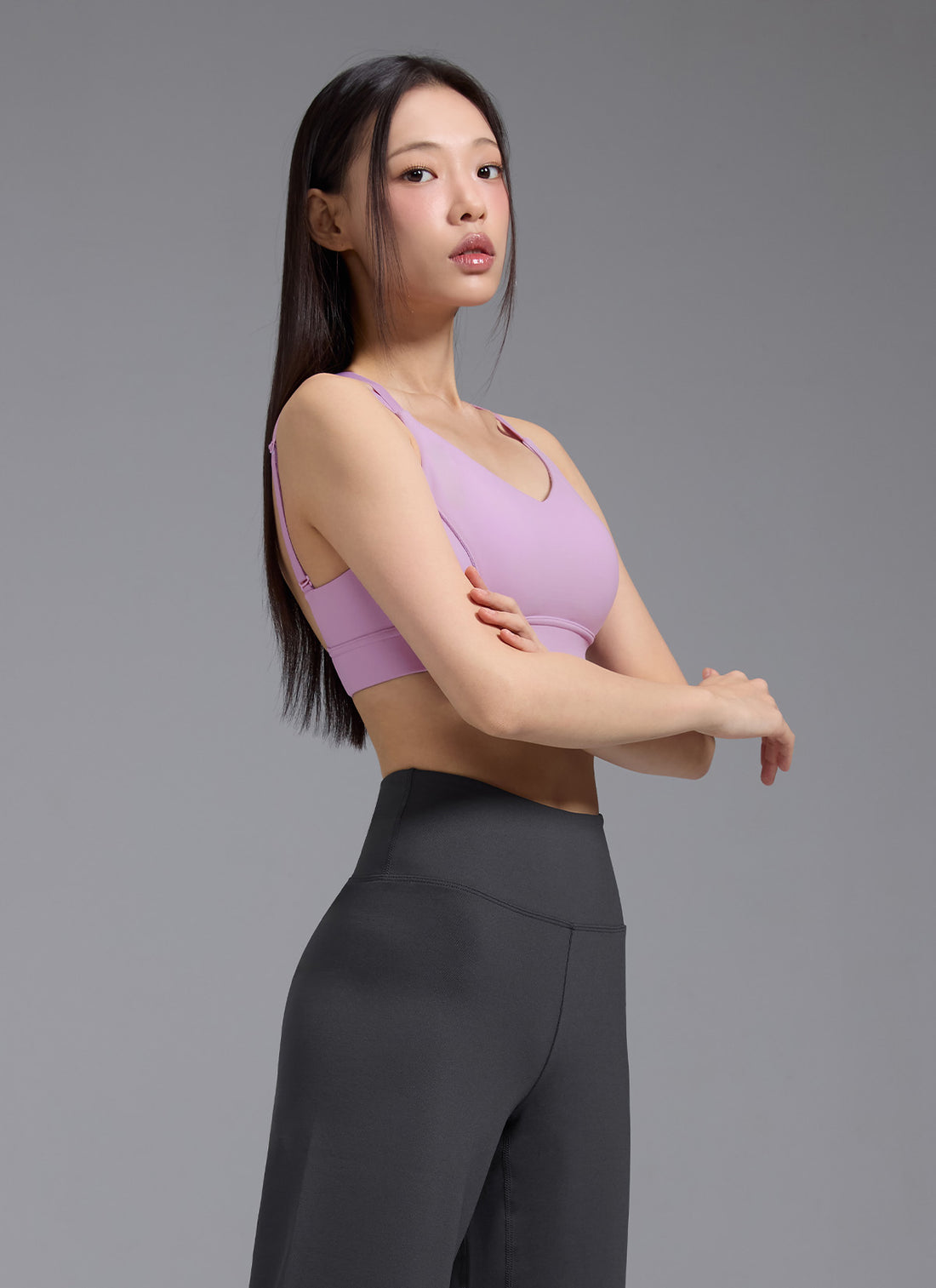 Black Label Signature 360N Two-Way Strap Bra Top - Lily Lavender