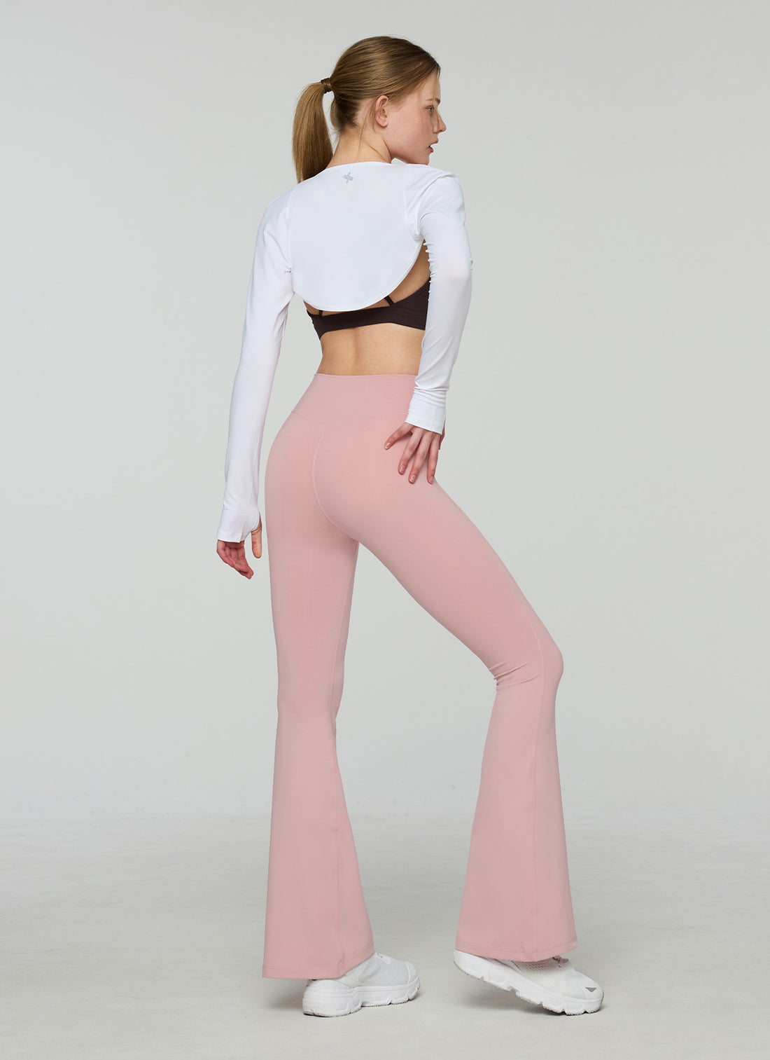 V-Up 3D Plus Bootcut Leggings - Soft Pink
