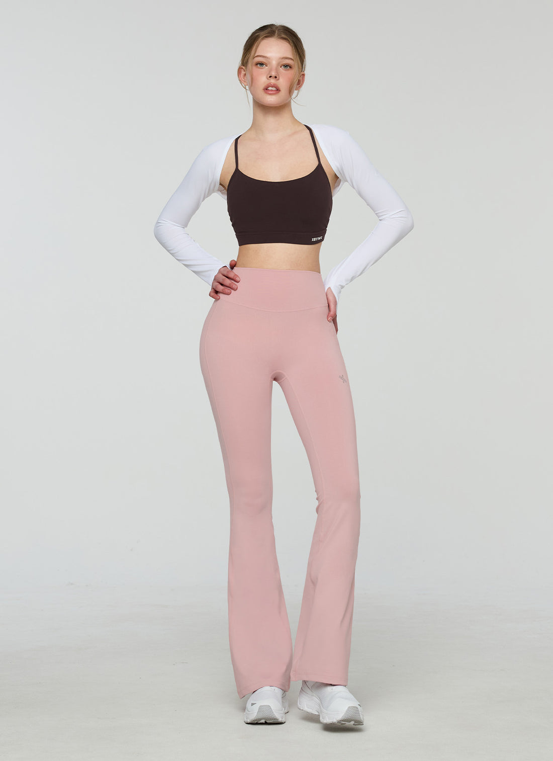 V-Up 3D Plus Bootcut Leggings - Soft Pink