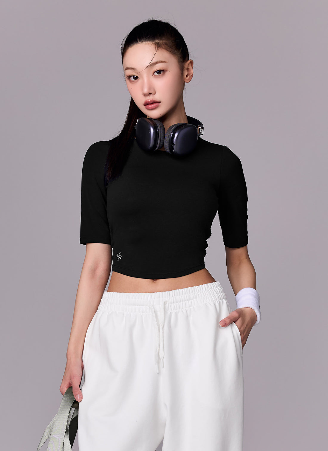 Black Label Signature Powerrise Inpad 5 Short Top - Black