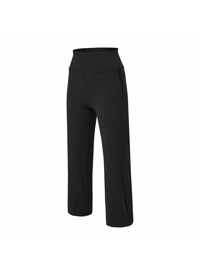 Black Label Signature PowerRise Pocket Wide Leggings - Black