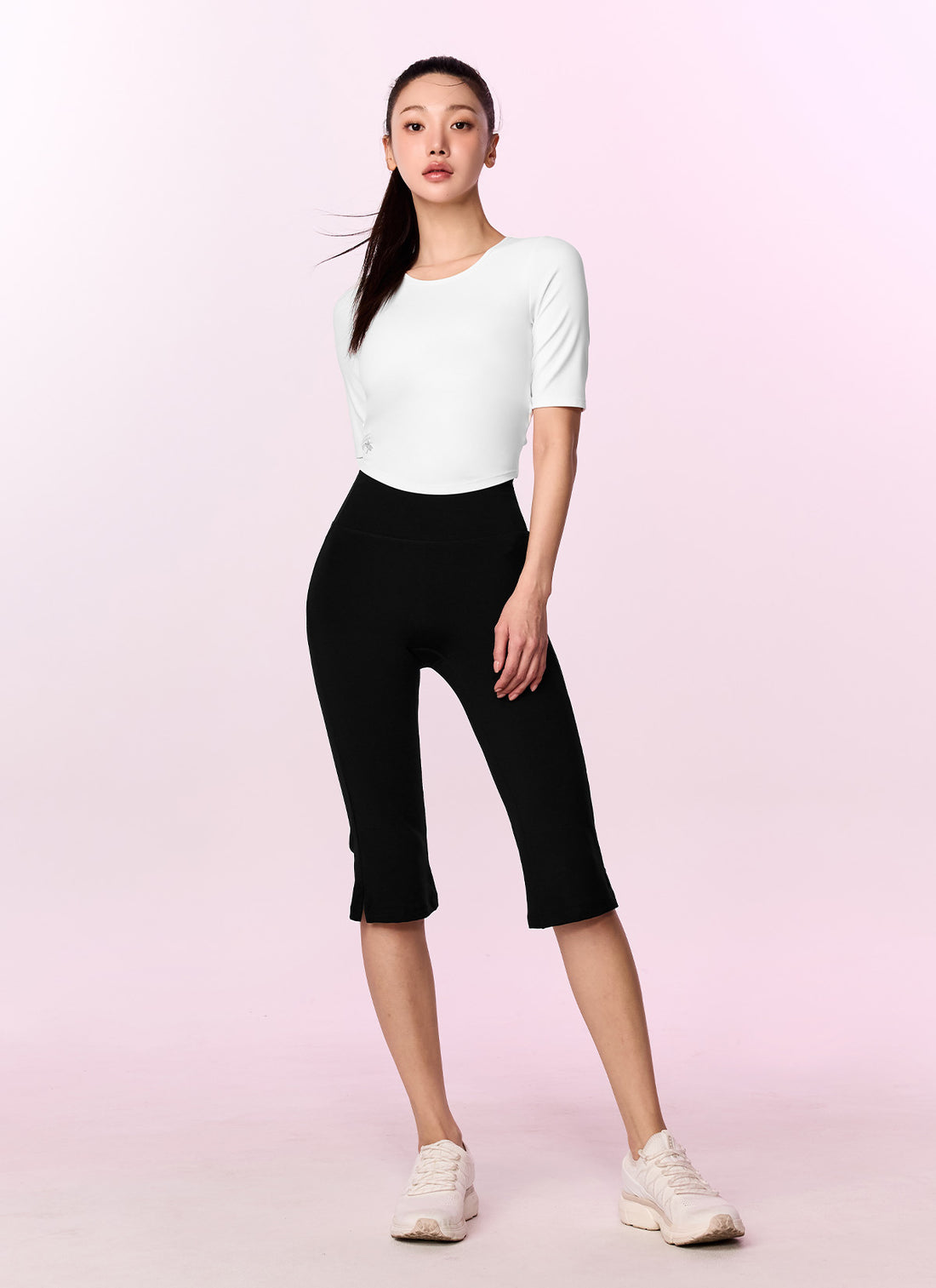 Black Label Signature Powerrise Inpad 5 Short Top - Ivory