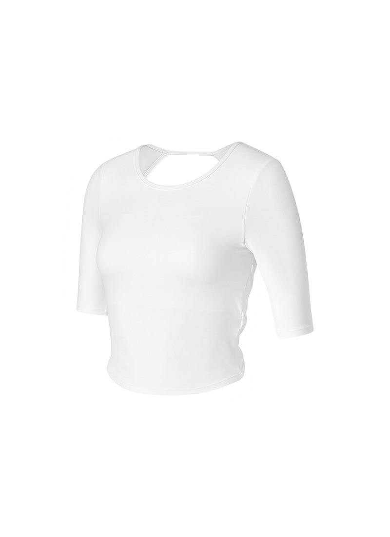 Black Label Signature Powerrise Inpad 5 Short Top - Ivory