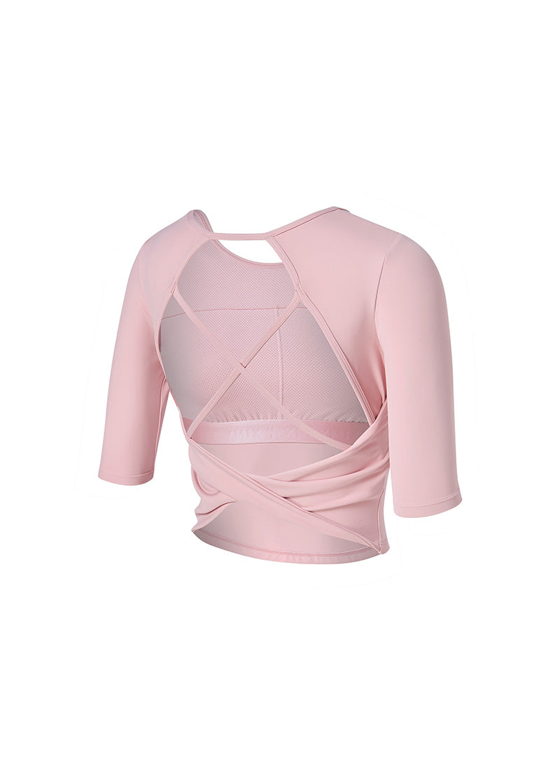 Black Label Signature Powerrise Inpad 5 Short Top - Evening Rose Pink