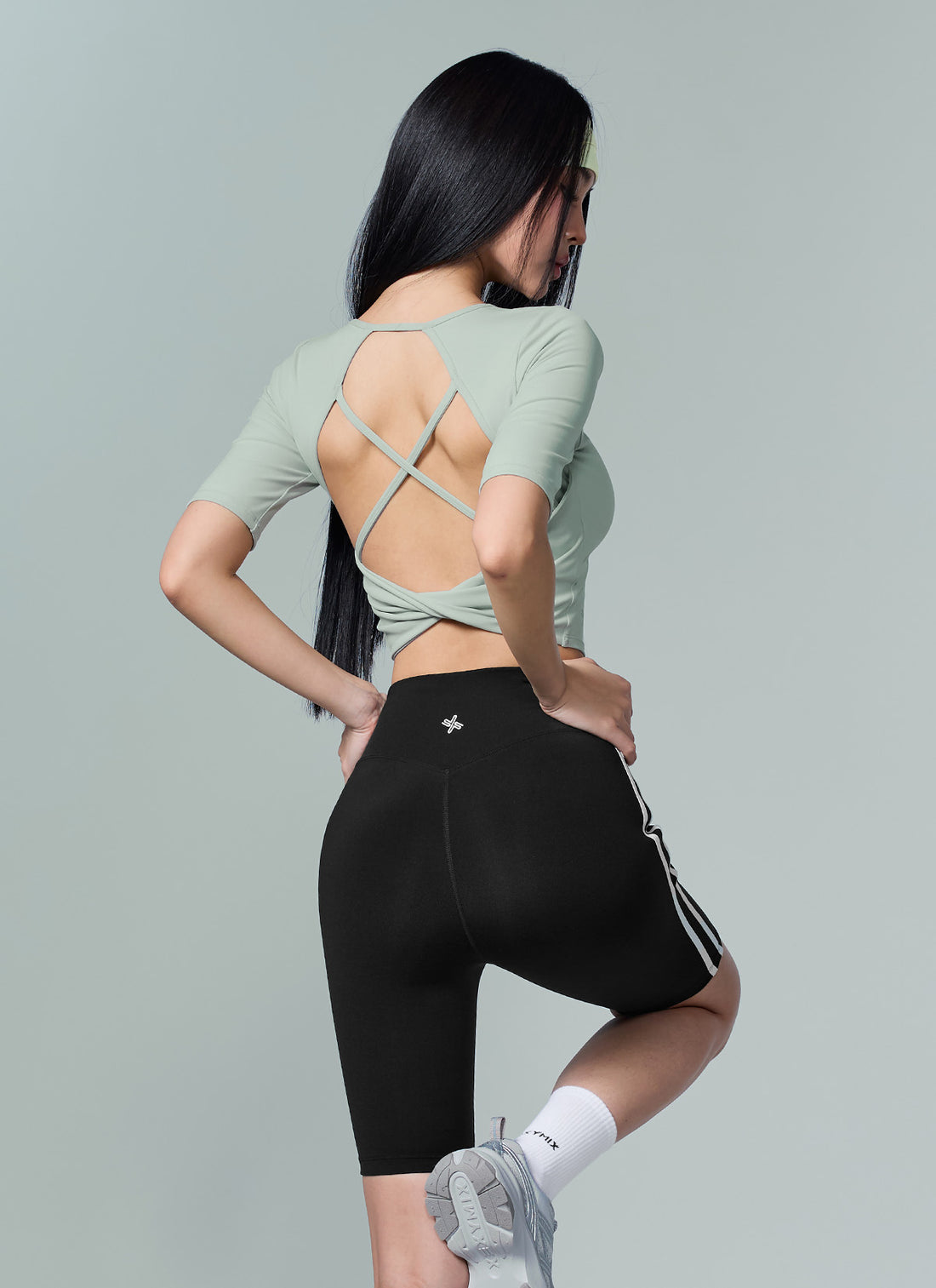 Comfort Fine Trackline 5" Leggings - Black