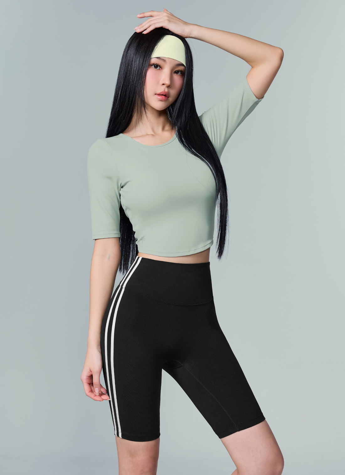 Comfort Fine Trackline 5" Leggings - Black