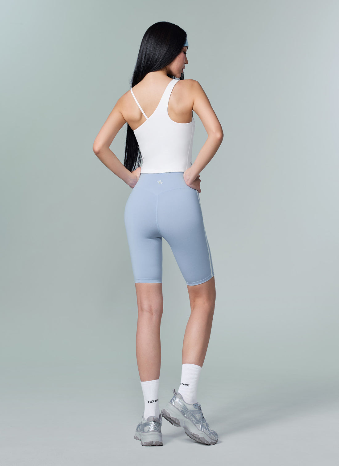 Comfort Fine Trackline 5" Leggings - Aero Blue
