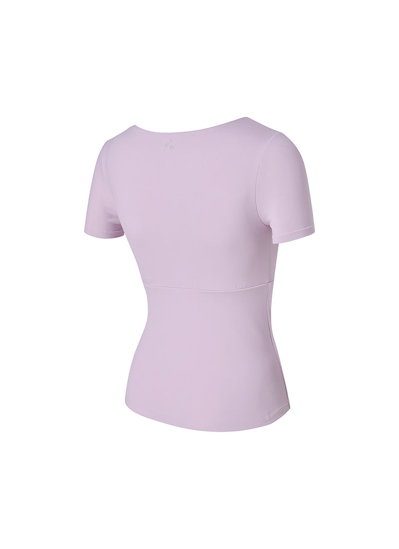 Flare Square Neck Inpad Short - Jelly Lavender