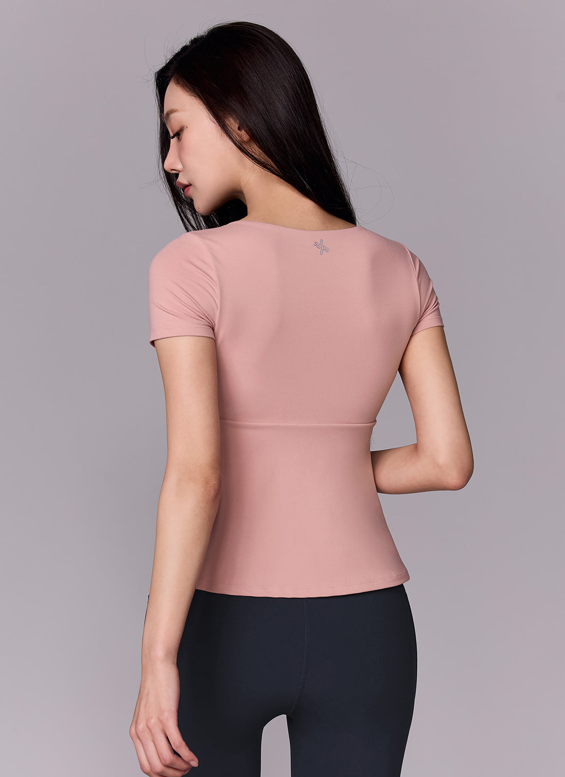 Flare Square Neck Inpad Short - Flora Pink