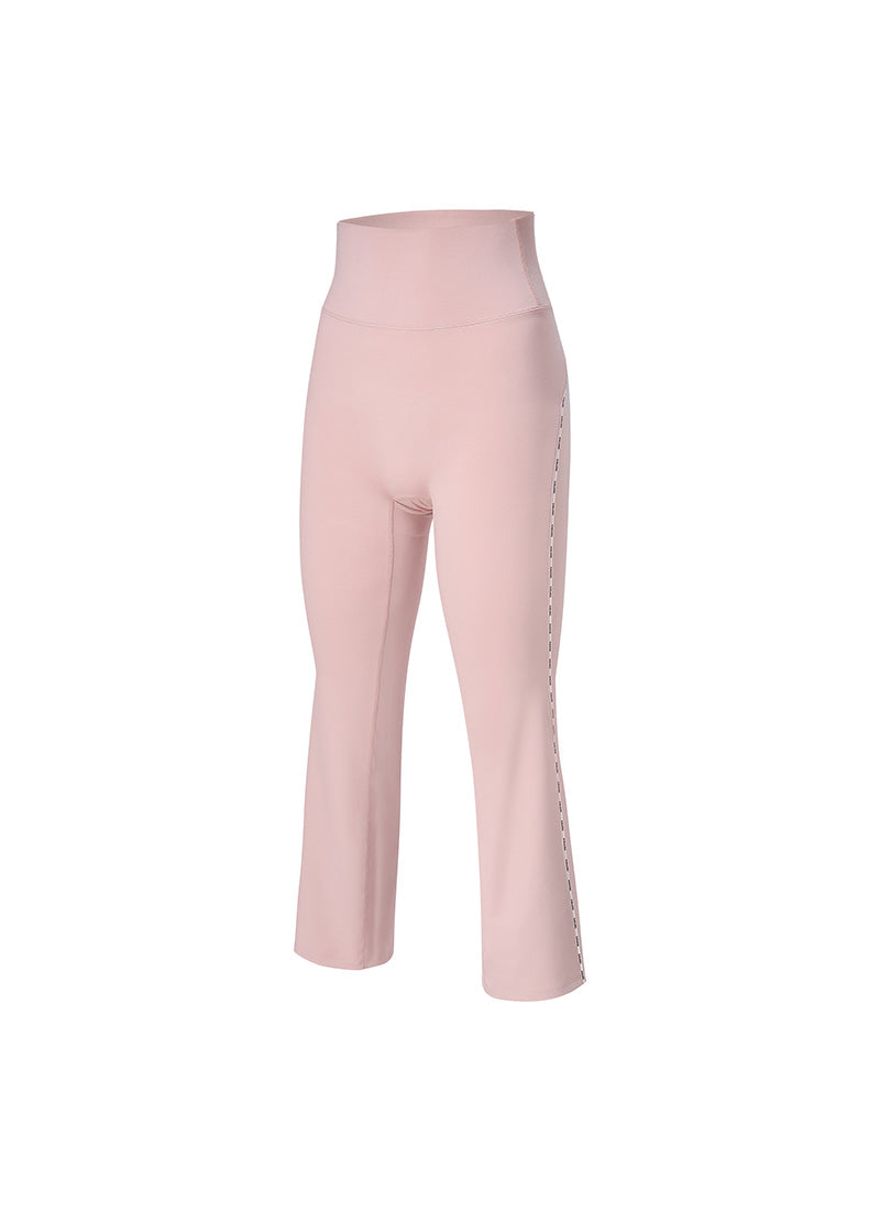 Comfort Fine Logo Piping Boots Cut Leggings - Muhly Pink