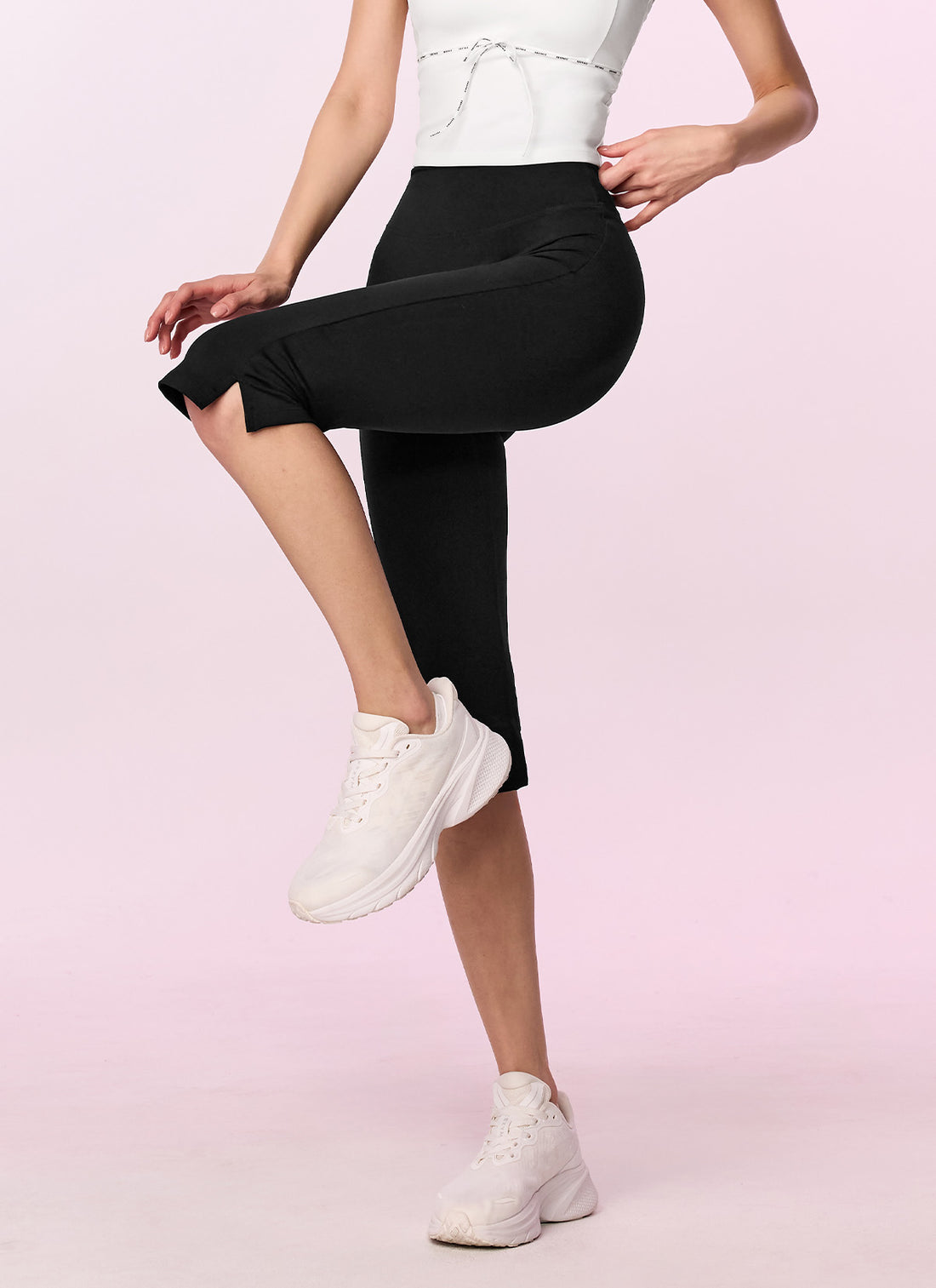 Comfort Fine Capri Leggings - Black