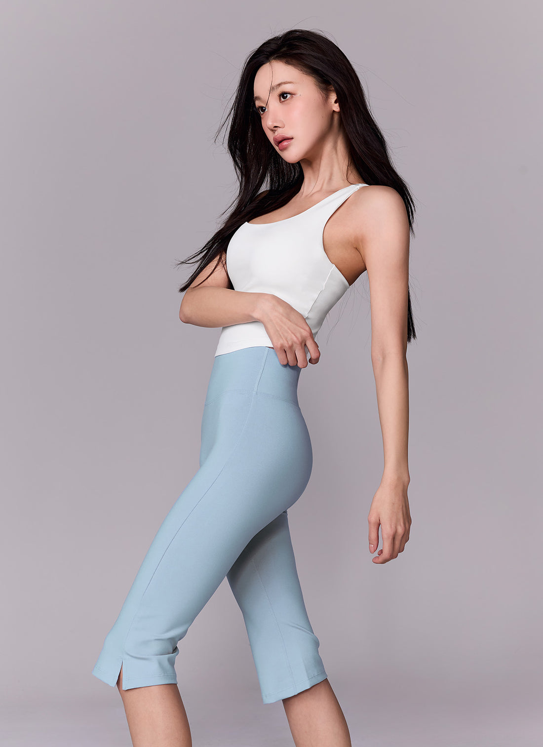 Comfort Fine Capri Leggings - Halogen Blue
