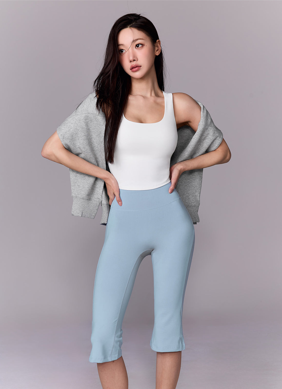 Comfort Fine Capri Leggings - Halogen Blue