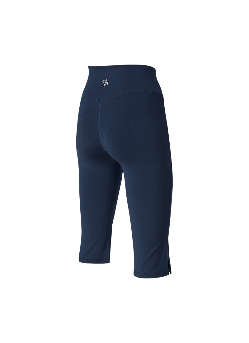 Comfort Fine Capri Leggings - Edge Navy