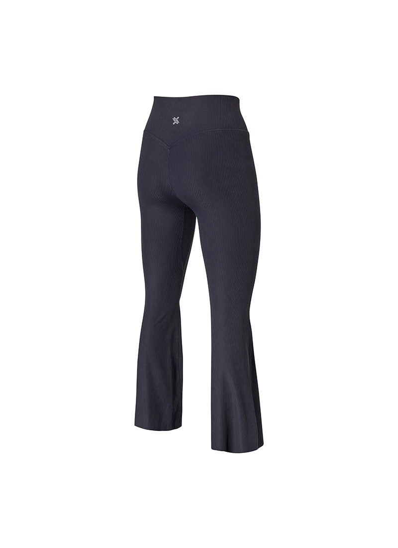 Washing Ribbed Flare Boots Cut Leggings - Washing Pink Blue