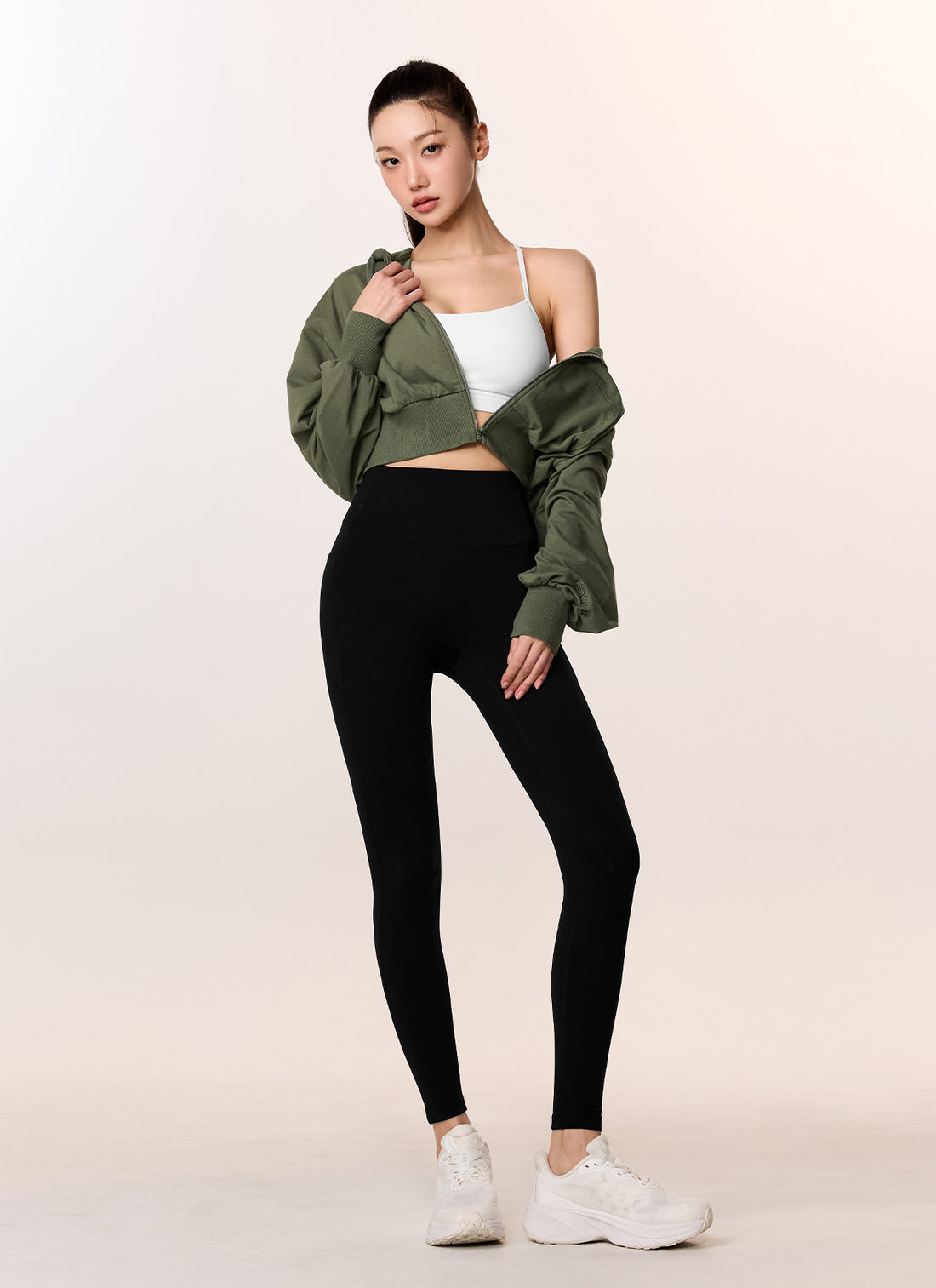 Black Label Signature 380N Pocket Leggings - Black