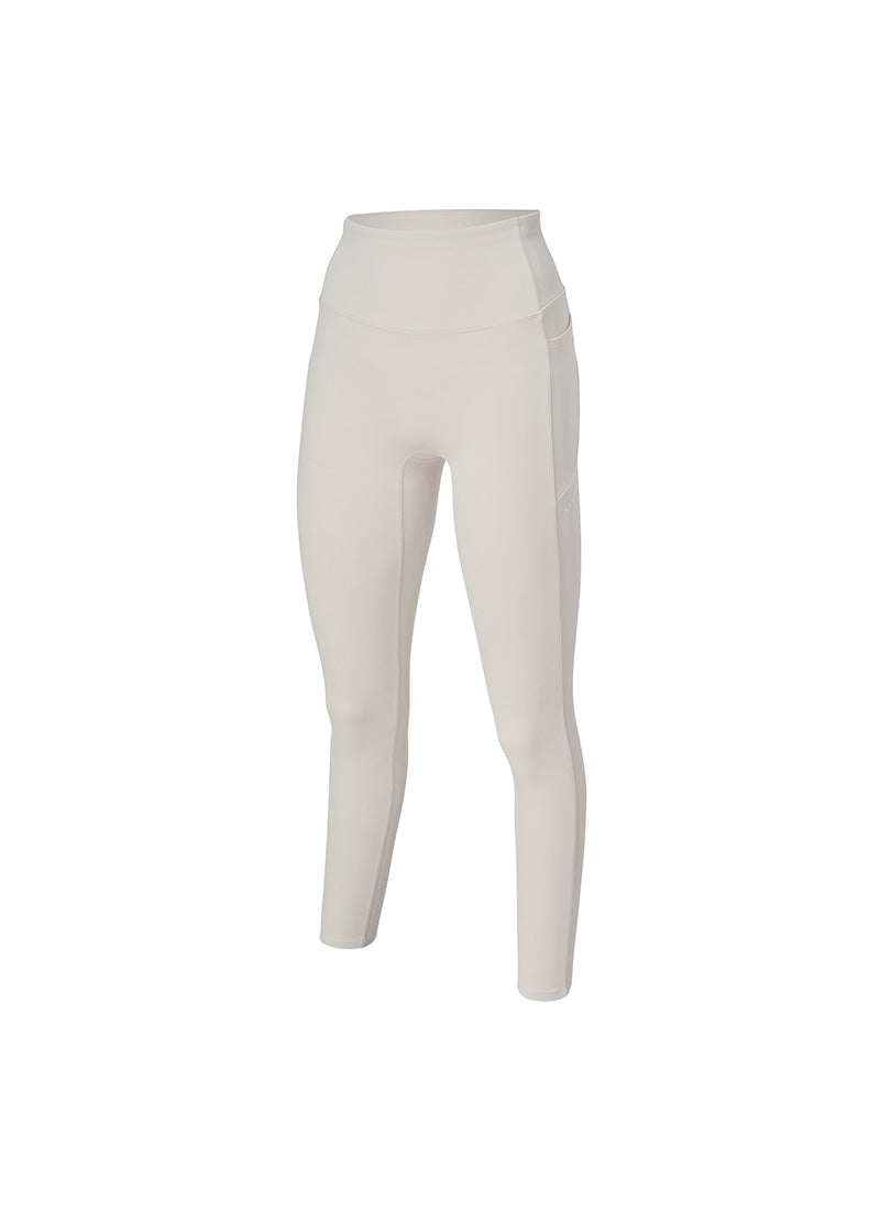 Black Label Signature 380N Pocket Leggings - Milky Cream