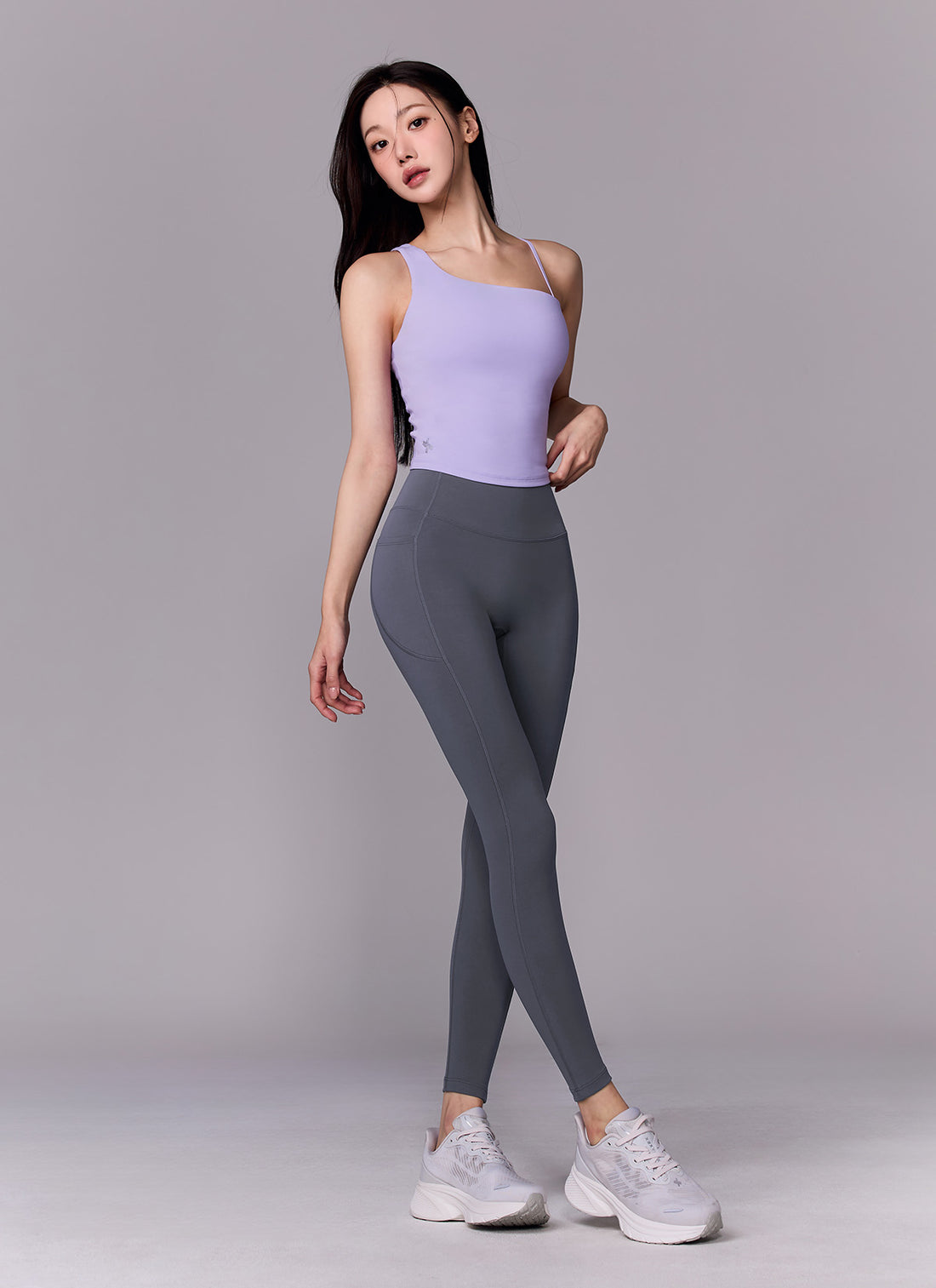 Black Label Signature 380N Pocket Leggings - Silver Edge Gray