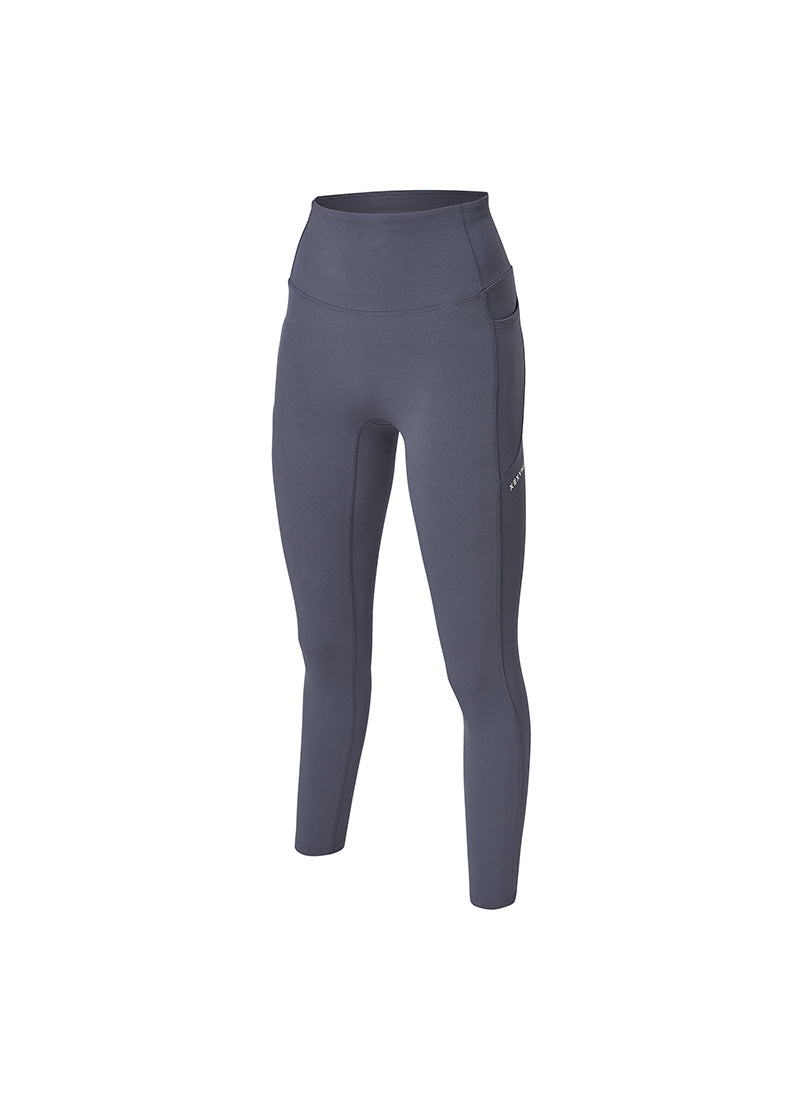 Black Label Signature 380N Pocket Leggings - Silver Edge Gray