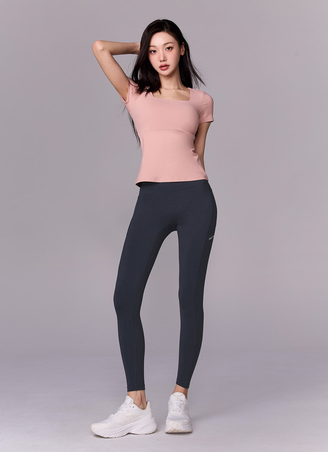Black Label Signature 380N Pocket Leggings - Blanc Navy