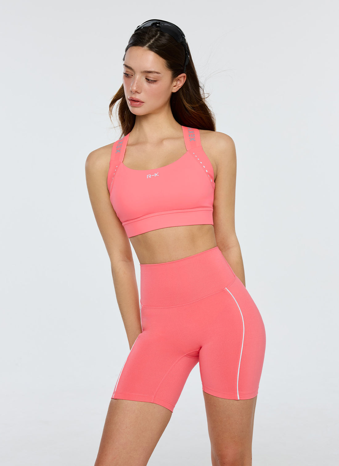 RX Comfort Fine Reflective Piping Leggings 3.5 - Glow Coral