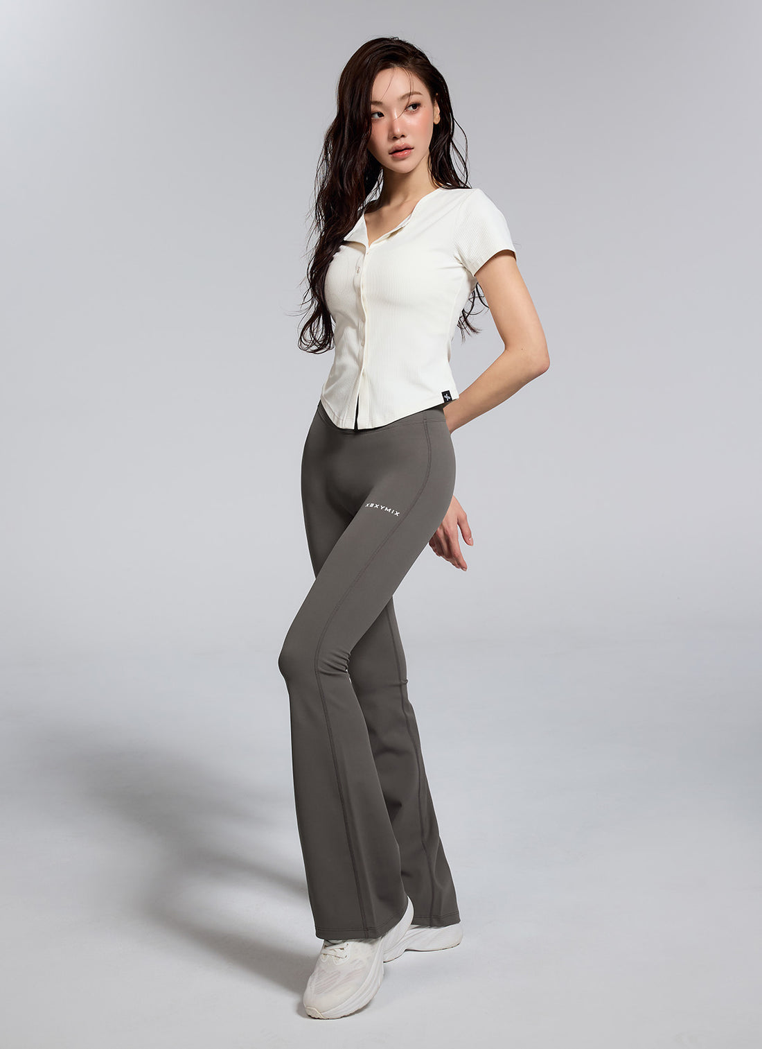 Black Label Signature 360N Boots Cut Leggings - Ash Mood