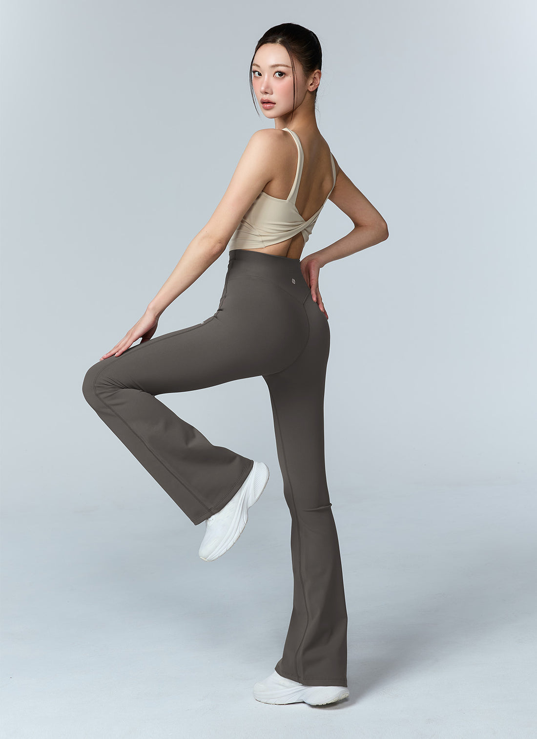 Black Label Signature 360N Boots Cut Leggings - Ash Mood